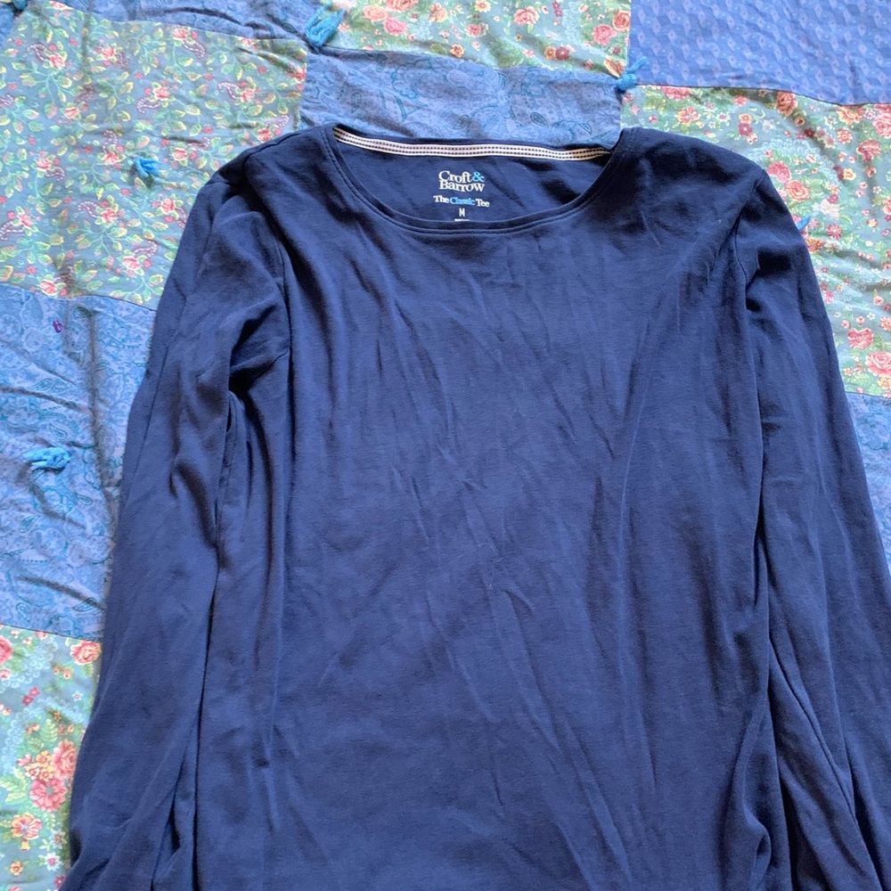 Blue basic long sleeve